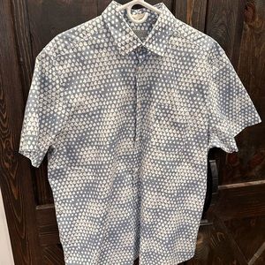 Men’s Ted  Baker, button-down, short sleeve shirt, size 5